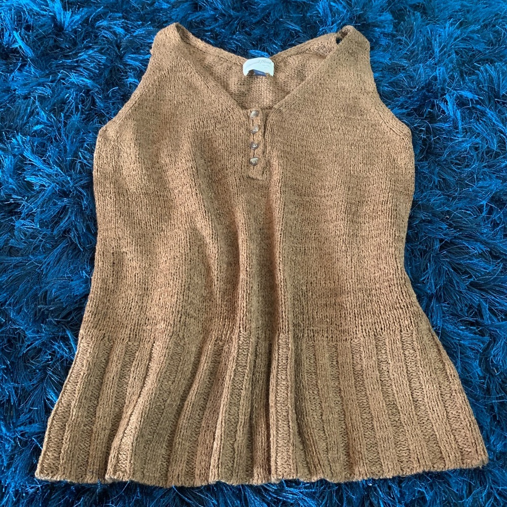 Soft sleeveless sweater